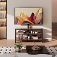 thumbnail image 1 of FITUEYES 3-Tiers Flat Panel TV Stand with Mount for TVs up to 70", Height Adjustable Bracket Stand Base, 1 of 8