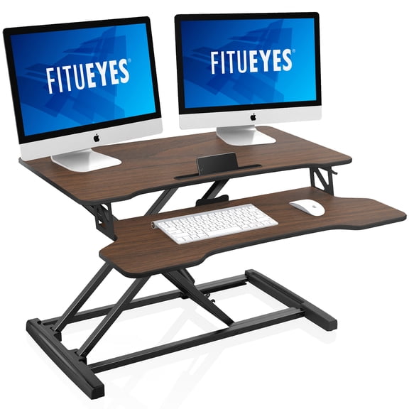 FITUEYES 32 inch Standing Desk Stand Up Desk Sit To Stand Height Adjustable Desk SD308002WE