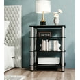 thumbnail image 1 of FITUEYES AV Component 4-Tier Media Stand Audio Rack Entertainment Shelves TV Stand for Video Components, Stereo Equipment and Gaming Consoles, 1 of 7