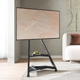 thumbnail image 1 of FITUEYES Design Corner TV Stand for 32 43 50 55 65 Inch TV, Rolling TV Stand for Bedroom, Living Room, Study Room and More, Mobile TV Stand with Wooden Storage Shelves, Eiffel Series., 1 of 6