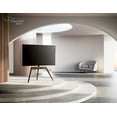thumbnail image 1 of FITUEYES Design Corner TV Stand for 55 65 70 75 78 Inch TV, Easel TV Stand for Bedroom, Living Room and More, Modern TV Stand with Cable Management, Picasso Series., 1 of 6