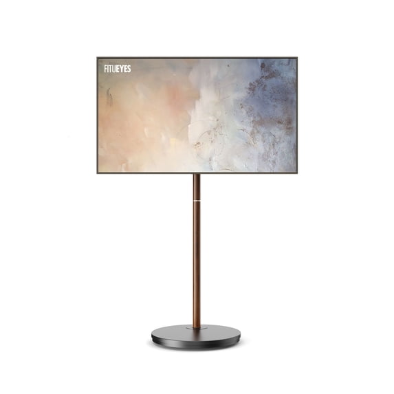 FITUEYES Design Corner TV Stand for 24-48 Inch, Rolling TV Stand for art studios, showrooms, etc., Master Series.