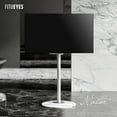 thumbnail image 1 of FITUEYES Design Corner TV Stand for 37-65 Inch, Modern TV Stand with Marble Textured Glass Base and Concealed Storage, Master Series., 1 of 5