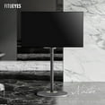thumbnail image 1 of FITUEYES Design Corner TV Stand for 37-65 Inch, Modern TV Stand with Marble Textured Glass Base and Concealed Storage, Master Series., 1 of 5