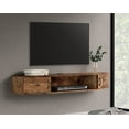 thumbnail image 1 of FITUEYES Floating TV Stand with Yellow LED Light, Wall Mounted TV Shlef, Entertainment Center Console Stand with Storage Cabinets for Living Room Bedroom, 1 of 10