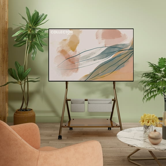 FITUEYES Mobile TV Stand for 55-78 Inch TV Roling Floor TV Cart