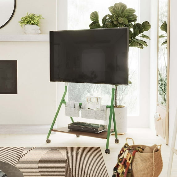 FITUEYES Mobile TV Stand for 55-78 Inch TV Roling Floor TV Cart