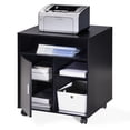 thumbnail image 1 of FITUEYES Printer Stand/Wood Work Cart with Wheels, Black, PS406001WB-G, 1 of 6