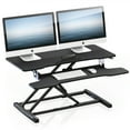 thumbnail image 1 of FITUEYES Standing Desk Converter 36inch Stand Up Desk Tabletop Workstation for Dual Monitor Riser SD309101WB-T, 1 of 6