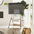thumbnail image 1 of FITUEYES Storage Rolling TV Cart Height Adjustable Corner TV Stand Mount for TVs Up to 65 Inch, 1 of 4