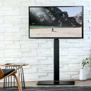 FITUEYES Universal Floor TV Stand Base with Swivel Mount Height Adjustable for 32 to 65 Inch TV, TT107501MB-2