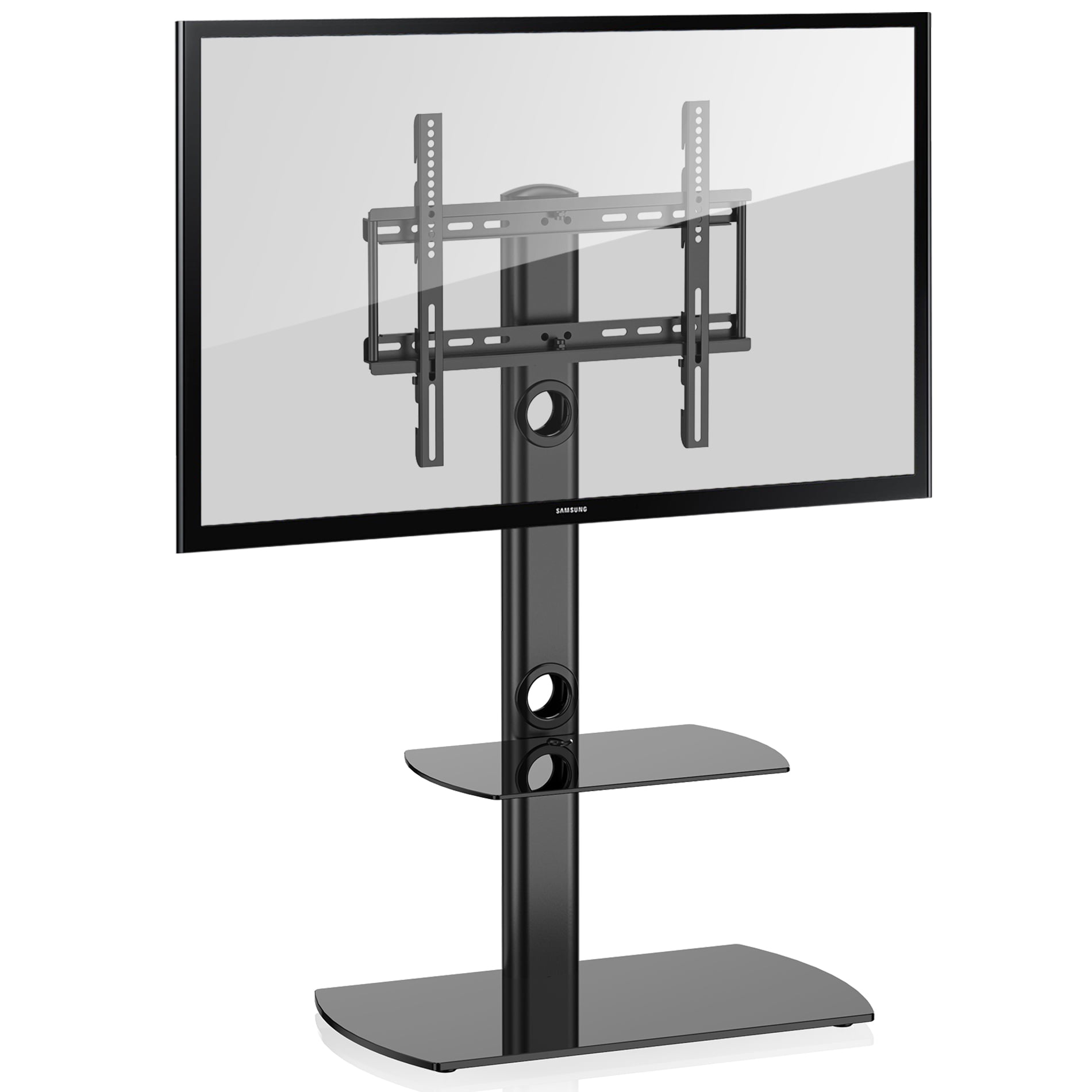 FITUEYES Universal Floor TV Stand With Swivel Mount Height adjustable