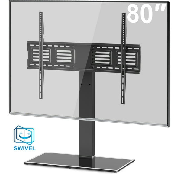 FITUEYES Universal TV Stand Swivel Tabletop TV Stand with Mount for 50 to 80 inch Flat screen Tvs TT107003GB