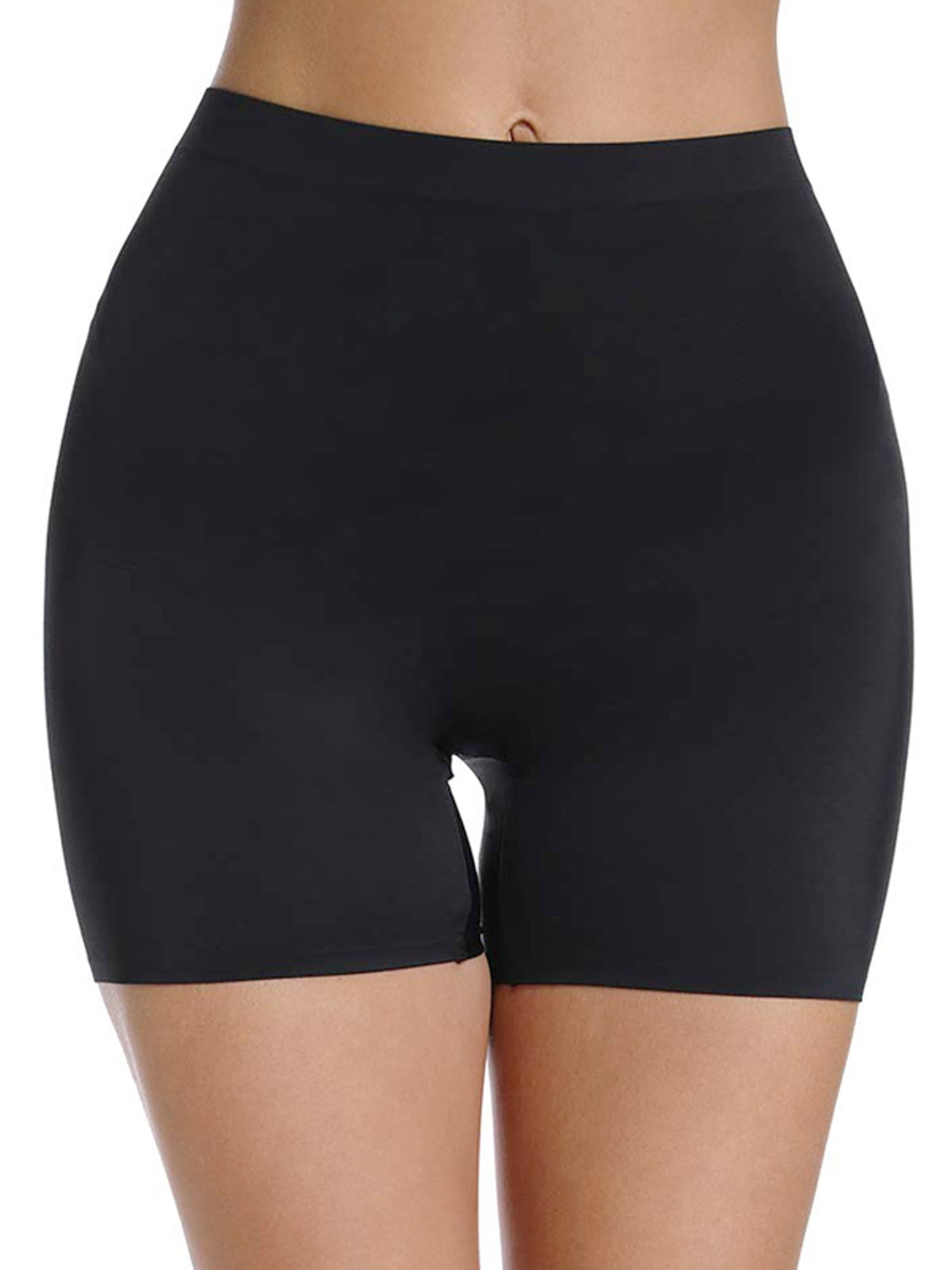 Sensual Lady Double-Layer Safety Pants with Crotch for Women Thin Sliming  Fit Summer Seamless Skirt Shorts Underwear Boxer Underpants | Size L