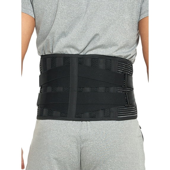 FITVALEN Back Brace Immediate Relief from Back Pain, Herniated Disc, Sciatica, Scoliosis and more! Adjustable Support Straps- Lower Back Belt