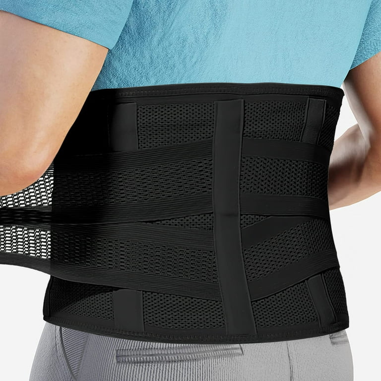 FITVALEN Back Brace for Lower Back Pain Relief - Men Women Back