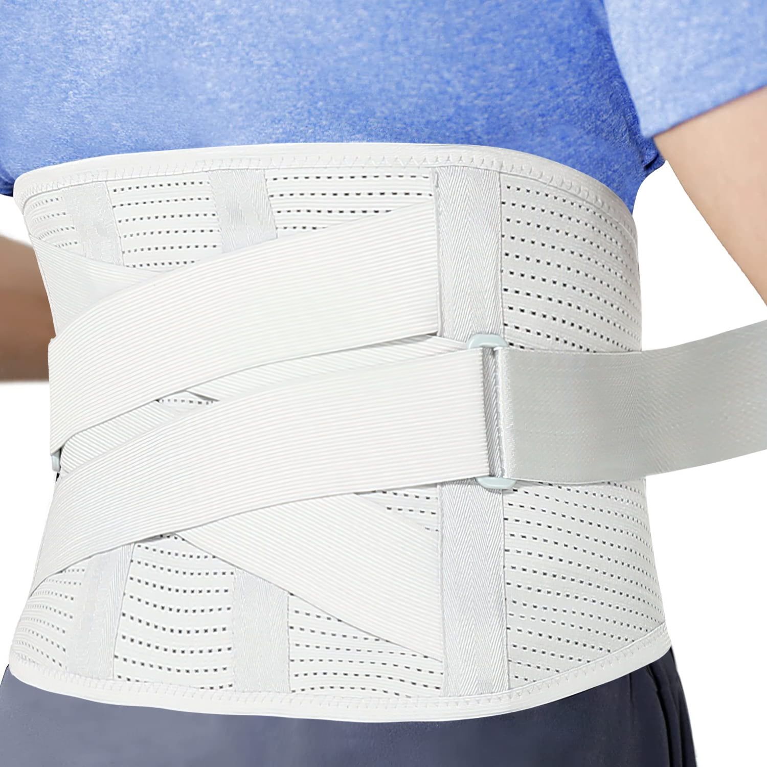 FITVALEN Back Brace for Women Men Lower Back Pain Relief Back Support ...