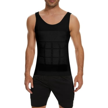 FITVALEN Compression Cami for Men Slimming Tank Shapewear Belly Body Shaper Workout Tank Tops