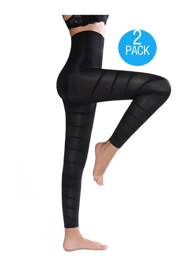Compression Leggings for Women Tummy Control High Waist Black Tights Shapewear Pants