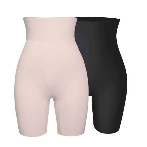 FITVALEN High Waist Slip Shorts for Under Dresses Women Seamless Smooth Shapewear Boyshorts Panties Anti-Chafing Underwear Shorts