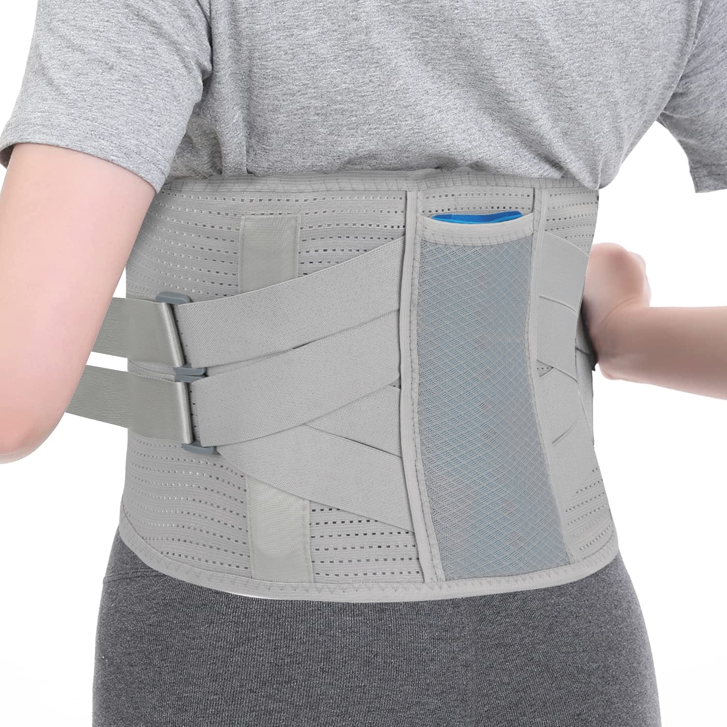 FITVALEN Lower Back Brace Pain Relief - Lumbar Support Belt for