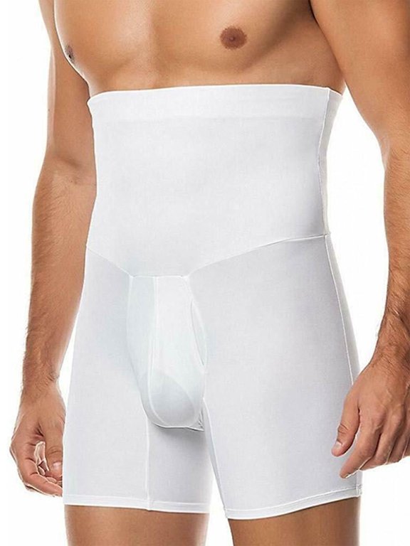 Men Tummy Control Shorts High Waist Slimming Shapewear Body Shaper Leg Underwear Briefs