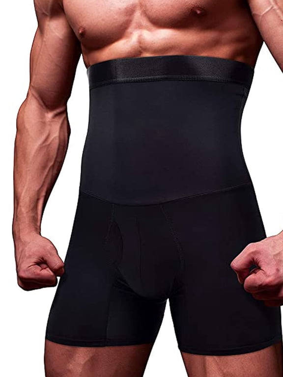 Men Tummy Control Shorts High Waist Slimming Shapewear Body Shaper Leg Underwear Briefs