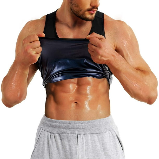 FITVALEN Sauna Sweat Vest Workout Tank Top Waist Trainer for Men Compression Workout Enhancing Vest Walmart Business Supplies