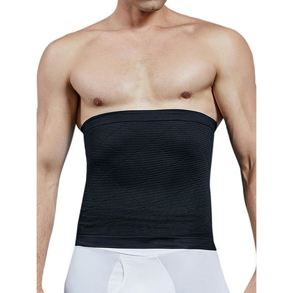 FITVALEN Men's Slimming Waist Trainer Tummy Control Body Shaper Girdle Belt Back Support Shaping Band Corset