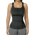 thumbnail image 1 of FITVALEN Neoprene Sauna Suit for Women Waist Trainer Vest Zipper Body Shaper with Adjustable Double Straps Tank Top for Weight Loss Everyday, 1 of 8