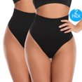 thumbnail image 1 of FITVALEN Tummy Control Thong Shapewear for Women Mid Waist Shaping Underwear Seamless Body Shaper Panties Girdle, 1 of 6