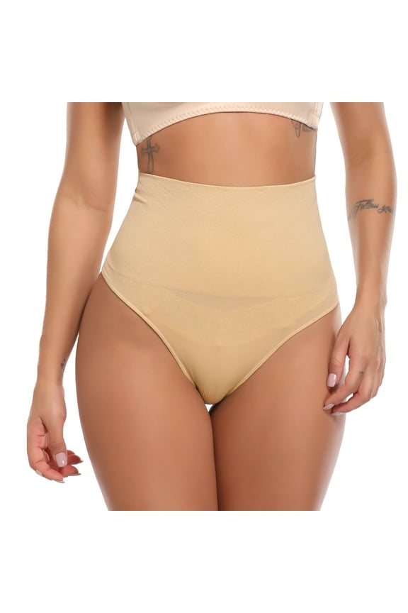 Sexy Thong Panty Seamless Basic Every-Day Tummy Control Shapewear Slimmer Waist Cincher Girdle Body Shaper Brief