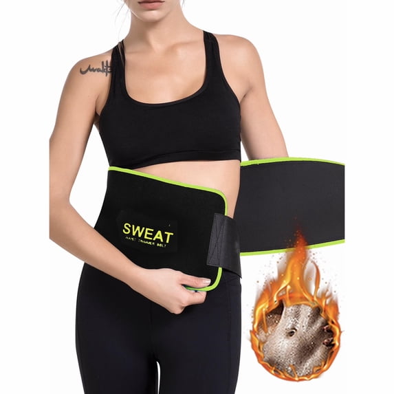 FITVALEN Sweat Waist Trainer Trimmer for Women Tummy Control Girdle Neoprene Ab Slimming Belt Sauna Suit