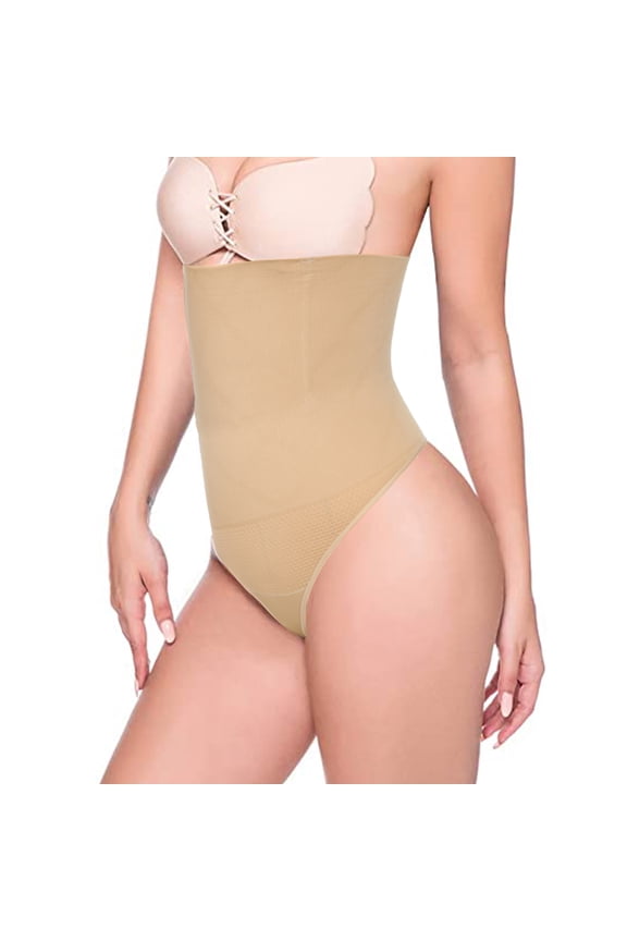 Tummy Control Thong Shapewear for Women High Waist Shaping Underwear Seamless Body Shaper Panties Girdle