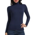 thumbnail image 1 of FITVALEN Turtleneck for Women Long Sleeve Women's Shirt Lightweight Basic Stretch Layer Top, 1 of 6