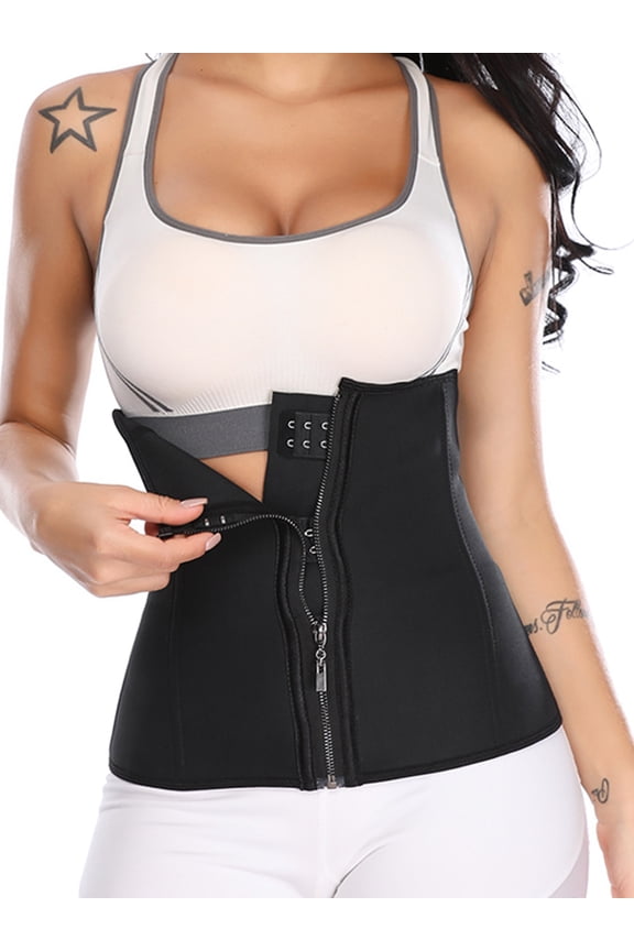 Waist Trainer for Women Workout Latex Waist Cincher Hourglass Body Shaper Sport Corset Girdle