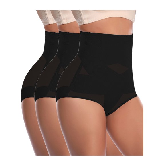 FITVALEN Women Butt Lifter Shapewear Hi-Waist Double Layer Tummy Control Panty Waist Trainer Body Shaper