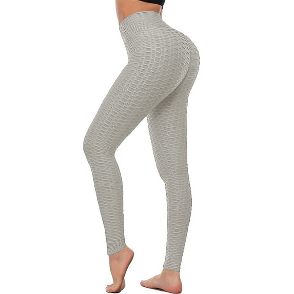 FITVALEN Women High Waisted Booty Yoga Pants Ruched Textured Tummy Control Scrunch Leggings Butt Lift Tights
