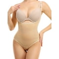 thumbnail image 1 of FITVALEN Women Thong Bodysuit Tummy Control Shapewear Fajas Colombianas Open Bust Bodysuit Slimmer Body Shaper, 1 of 6