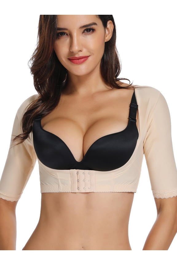 Women's Arm Compression Sleeves Upper Shapers Slimmer Post Surgery Liposuction Posture Corrector Shapewear Tops