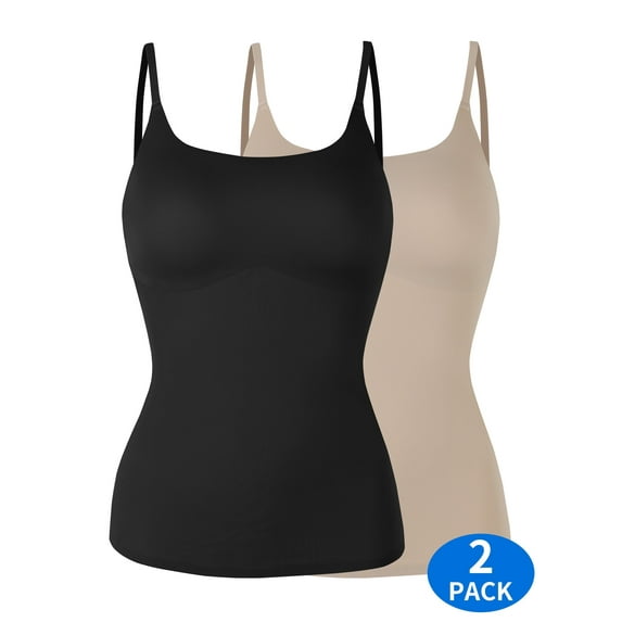 KIWI RATA Womens Camisole Sexy U-shaped Neck Vest Seamless Tank Top Cool Camisole for Lady
