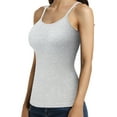 thumbnail image 1 of FITVALEN Women's Camisole with built in Bra Adjustable Spaghetti Strap Tank Top Cami Sleeveless Layer Top, 1 of 8