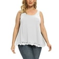 thumbnail image 1 of FITVALEN Women's Plus Size Camisole with Built in Bra Casual Loose Tank Tops Sleeveless Crew Neck Shirts Flowy Cami with Adjustable Straps (S-4XL）, 1 of 5