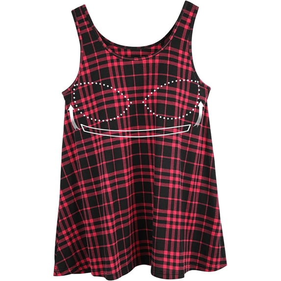 FITVALEN Women's Plus Size Camisole with Built in Bra Casual Loose Tank Tops Sleeveless Crew Neck Shirts Flowy Cami with Adjustable Straps (S-4XL)