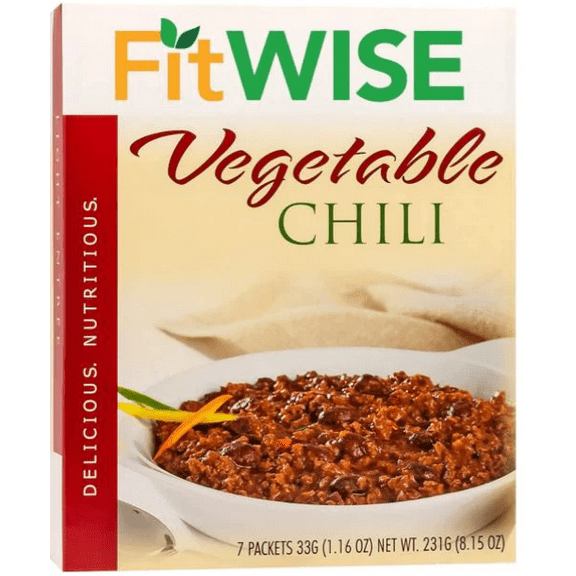 FITWISE - High Protein Entrees - 7 Servings Per Box (Vegetable Chili)