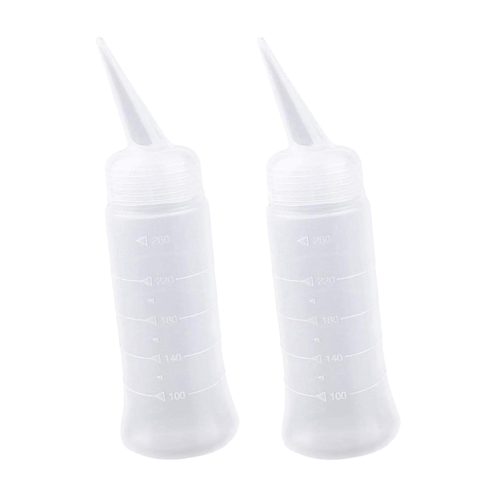 FITYLE 2x Applicators Bottle Hair Dye Bottle Applicators Perming Hairdressing Tool Salon