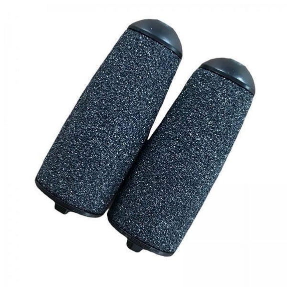 FITYLE 2x2x Replacement Rollers Foot Care Pedicures Replacement Heads for Electric Tool Foot File , Black coarse sand, 4 Pcs