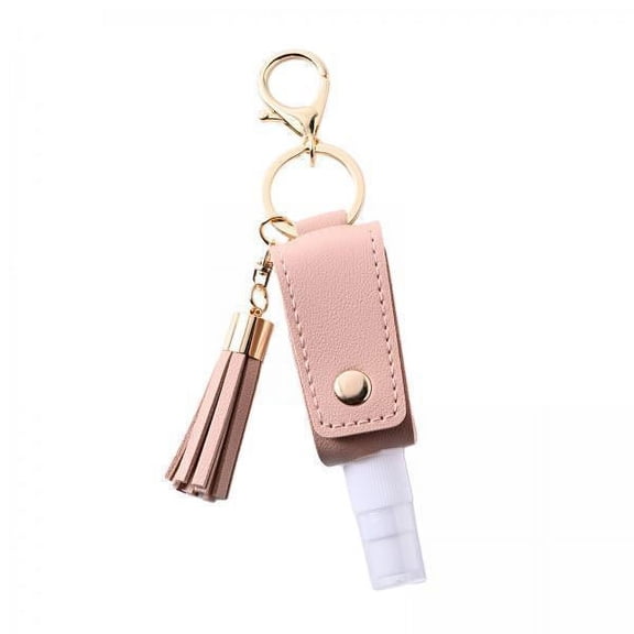 FITYLE 2x30ml Hand Washing Keychain Refillable Spray Bottle for Shampoo , Pink, 3 Pcs
