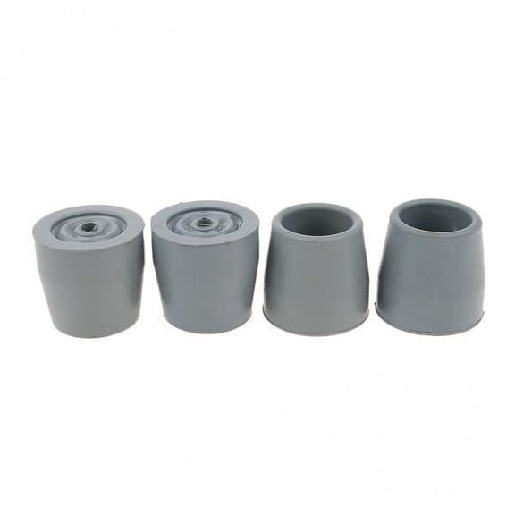 FITYLE 2x4 Pieces Ferrule Rubber Tips Bottom End Protector Gray , Gray, 4 Pcs