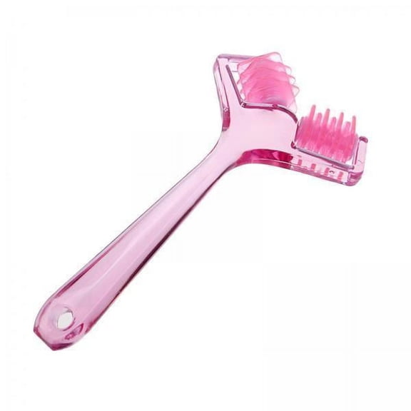 FITYLE 2xFacial Roller Massage Chin Massage Roller Manual Relaxation Tool Portable Slimming Face Handheld Y Shaped Home Travel Lifting Tool , Pink, 4 Pcs